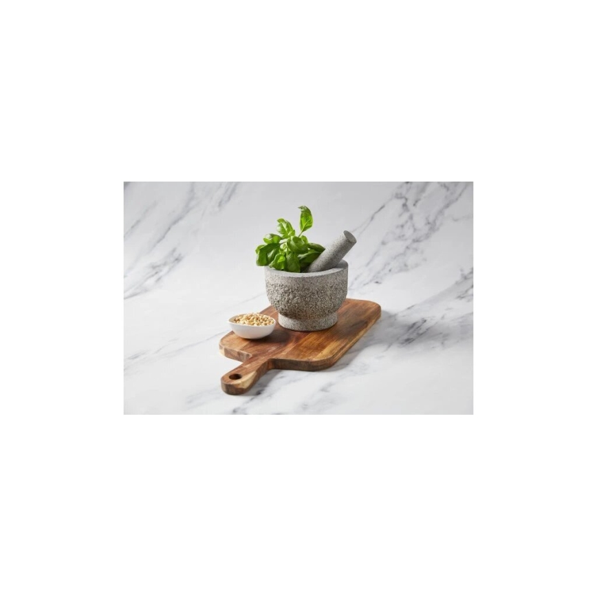 Cole&Mason - Mortaio in granito con pestello GRANITE diametro 15 cm granito/grigio