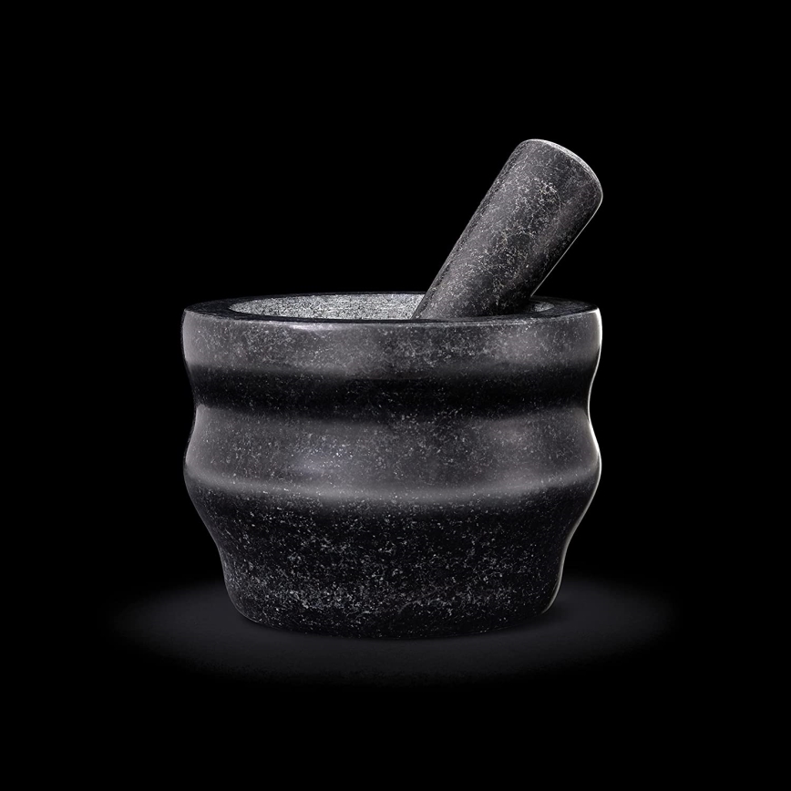 Cole&Mason - Mortaio in granito con pestello GRANITE diametro 18 cm granito/nero