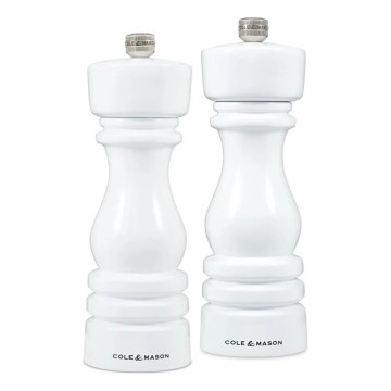 Cole&Mason - Set di macina sale e pepe LONDON 2 pz 18 cm faggio/bianco