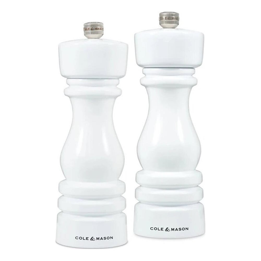 Cole&Mason - Set di macina sale e pepe LONDON 2 pz 18 cm faggio/bianco