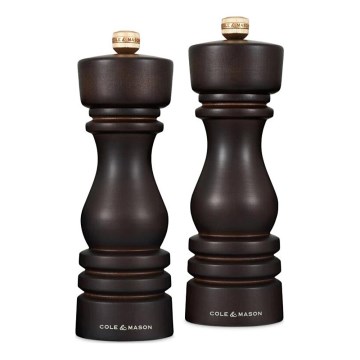 Cole&Mason - Set di macina sale e pepe LONDON 2 pz 18 cm faggio/marrone