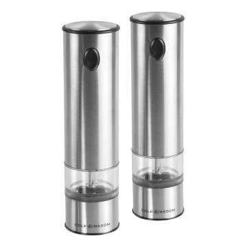Cole&Mason - Set di macinini elettrici per spezie BATTERSEA 2 pezzi 6xAAA