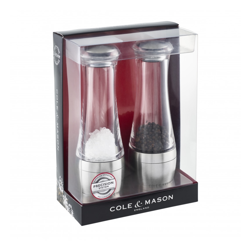 Cole&Mason - Set di macinini per sale e pepe AMESBURY 2 pezzi 19 cm