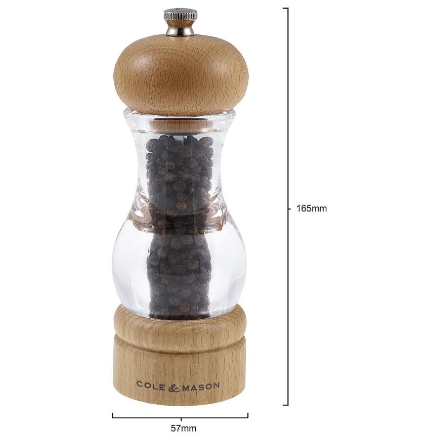 Cole&Mason - Set di macinini per sale e pepe BEECH 2 pezzi faggio 16,5 cm