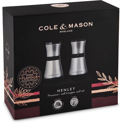 Cole&Mason - Set di macinini per sale e pepe HENLEY 2 pezzi 13,5 cm