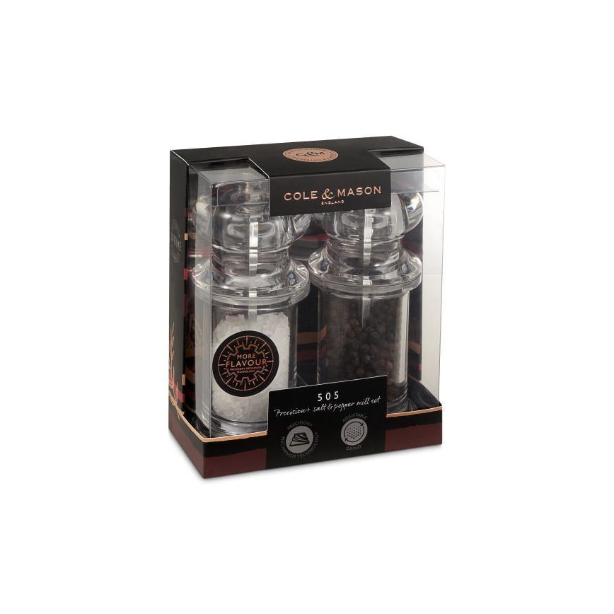Cole&Mason - Set di macinini per sale e pepe PRECISION MILLS 2 pezzi 14 cm