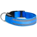 Collare per cani ricaricabile LED 45-52 cm 1xCR2032/5V/40 mAh blu