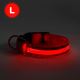 Collare per cani ricaricabile LED 45-52 cm 1xCR2032/5V/40 mAh rosso