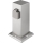 Colonna presa esterna 2 prese 230V IP44 cromo opaco quadrata
