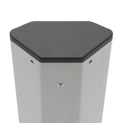 Colonna prese ad angolo 3x230V + 2xUSB-A nero/argento