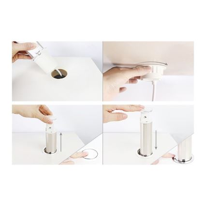 Colonna prese da montare sul piano della scrivania 2x230V + USB-A + USB-C