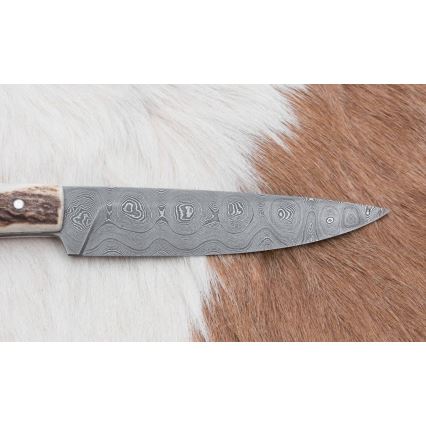 Coltello da caccia 12 cm corno di cervo
