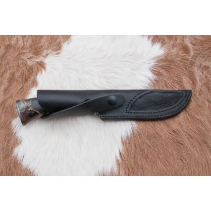 Coltello da caccia in damasco 14 cm castagno