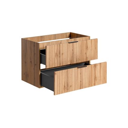 COMAD ADEL OAK 82-80-B-2S - Mobile sottolavabo da bagno ADEL 57x80,2 cm rovere