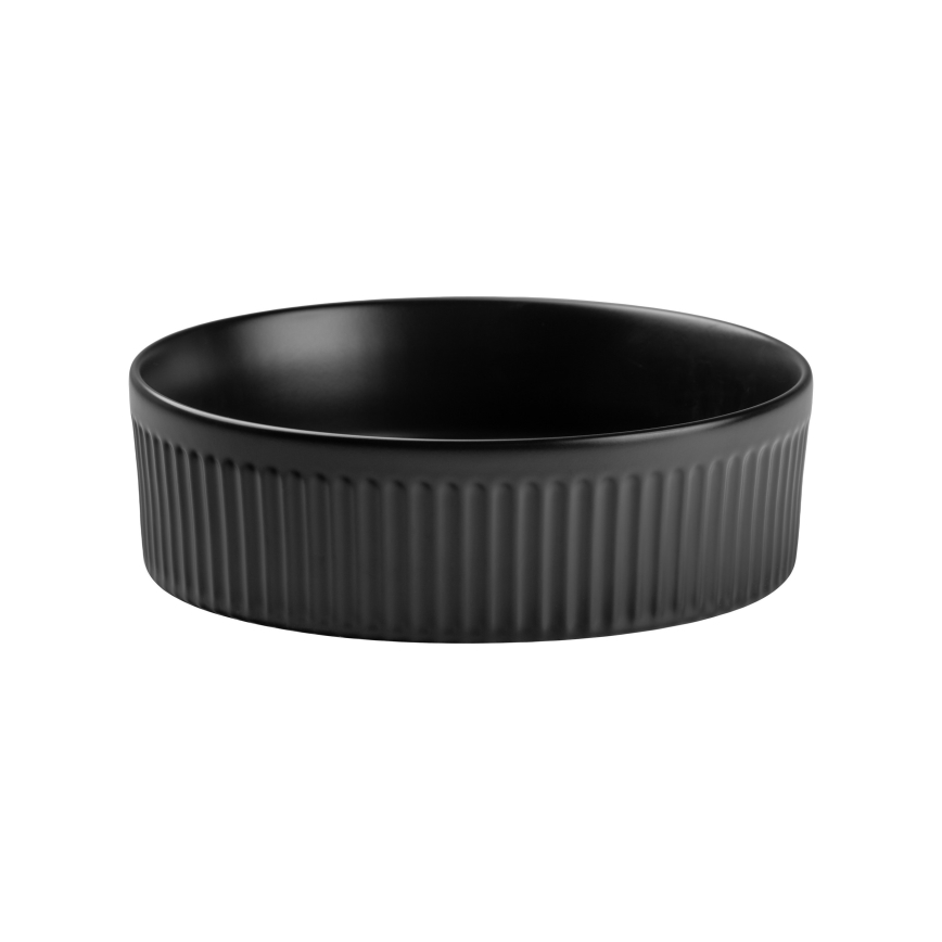 COMAD BEYOND 2 BLACK ( E-6565 ) - Lavandino da appoggio BEYOND diametro 36 cm ceramiche/opaco nero