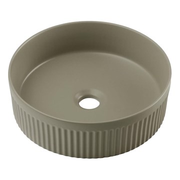COMAD BEYOND 2 OLIVER VERDE ( E-6565 ) - Lavandino da appoggio BEYOND diametro 36 cm ceramiche/opaco verde