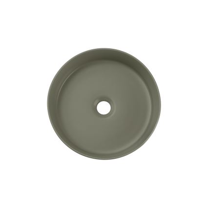 COMAD BEYOND 2 OLIVER VERDE ( E-6565 ) - Lavandino da appoggio BEYOND diametro 36 cm ceramiche/opaco verde