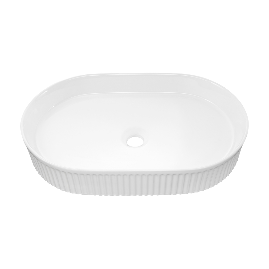 COMAD BEYOND 3 BIANCO ( E-6531 ) - Lavandino da appoggio BEYOND 56x36 cm ceramiche/bianco lucido