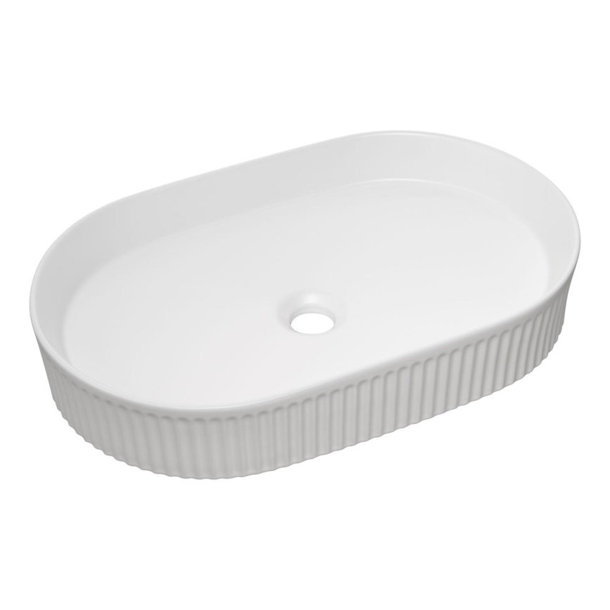 COMAD BEYOND 3 BIANCO ( E-6531 ) - Lavandino da appoggio BEYOND 56x36 cm ceramiche/bianco lucido