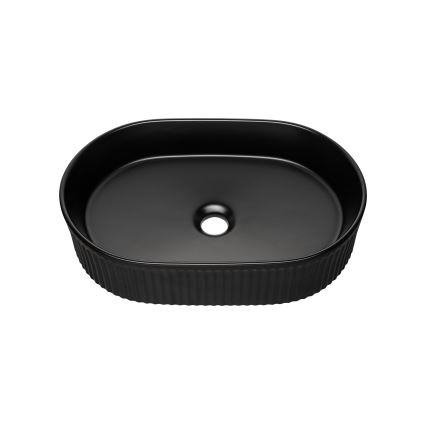 COMAD BEYOND 5 BLACK ( E-6564 ) - Lavandino da appoggio BEYOND 48x32,5 cm ceramiche/opaco nero