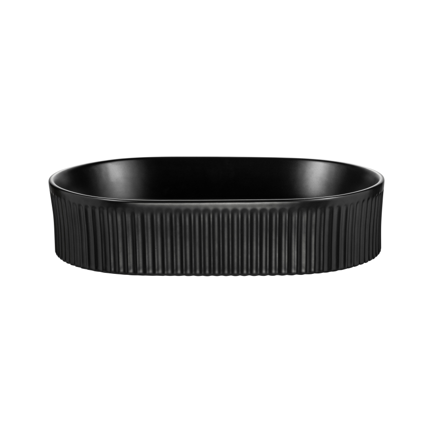 COMAD BEYOND 5 BLACK ( E-6564 ) - Lavandino da appoggio BEYOND 48x32,5 cm ceramiche/opaco nero