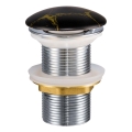 COMAD CLICK-CLACK T201M-B12-3 - Scarico del lavandino CLICK-CLACK diametro 7 cm opaco nero