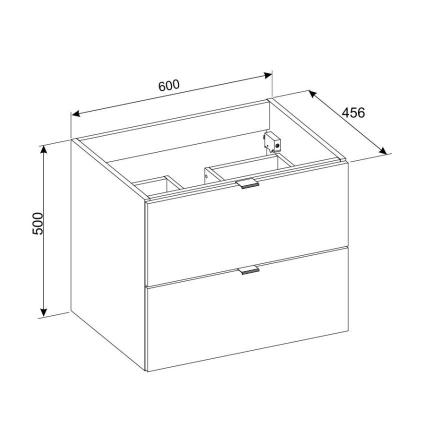 COMAD DALIA CASHMERE 82-60-46-2S - Mobile sottolavabo DALIA 50x60 cm beige