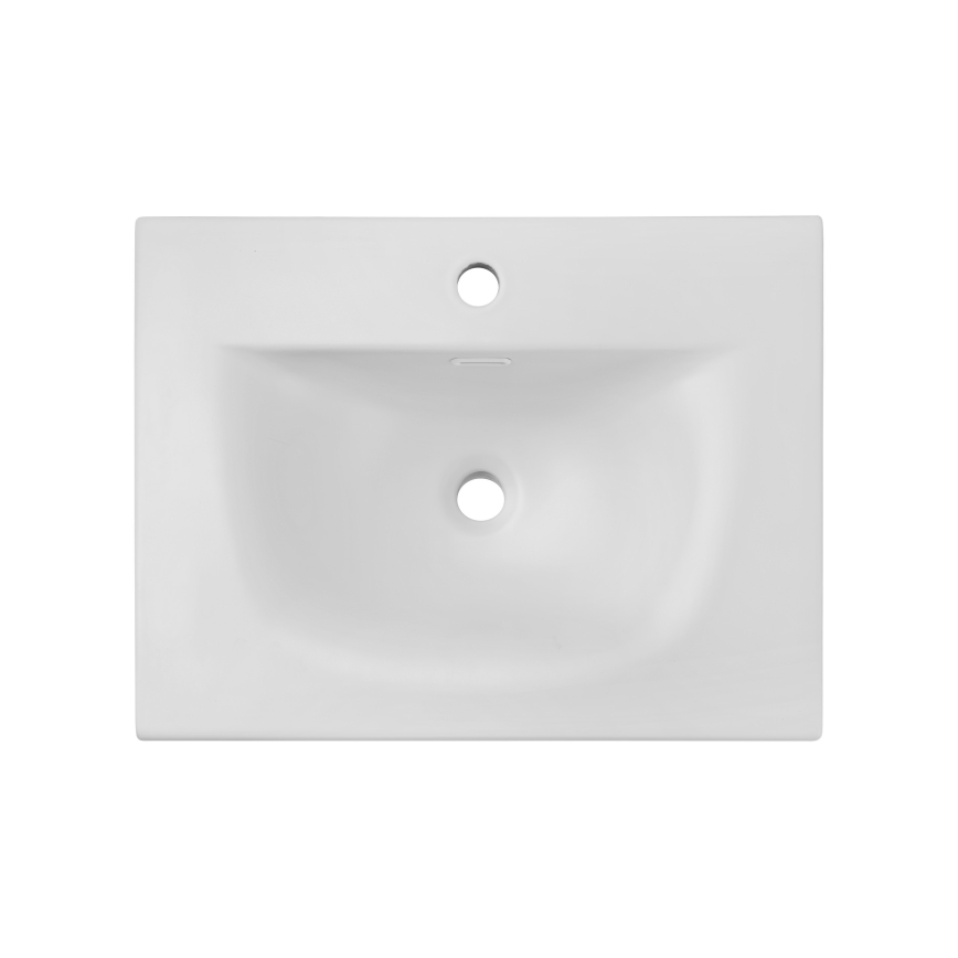 COMAD SKY 1 60 DP MATT WHITE - Lavabo da incasso SKY 46x61 cm bianco opaco