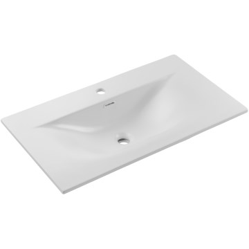 COMAD SKY 1 80 DP MATT WHITE - Lavabo da incasso SKY 46x81 cm, bianco opaco