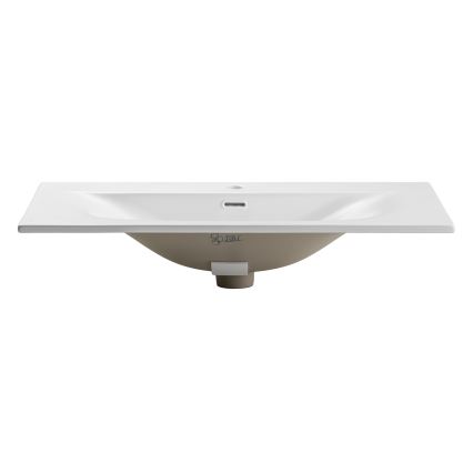 COMAD SKY 1 80 DP MATT WHITE - Lavabo da incasso SKY 46x81 cm, bianco opaco