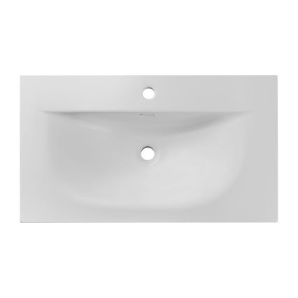 COMAD SKY 1 80 DP MATT WHITE - Lavabo da incasso SKY 46x81 cm, bianco opaco