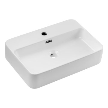 COMAD TRUST 2 BIANCO ( E-6282 ) - Lavandino da appoggio TRUST 55x38 cm ceramiche/bianco lucido