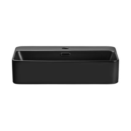 COMAD TRUST 2 BLACK ( E-6282 ) - Lavandino da appoggio TRUST 55x38 cm ceramiche/opaco nero