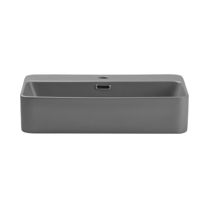 COMAD TRUST 2 MATT LIGHT GREY ( E-6282 ) - Lavandino da appoggio TRUST 55x38 cm ceramiche/opaco grigio