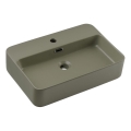 COMAD TRUST 2 OLIVER GREEN (E-6282) - Lavabo da appoggio TRUST 55x38 cm ceramica/verde opaco