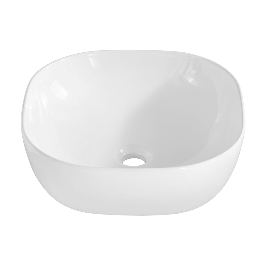 COMAD UM-6252 SMILE 40 DP - Lavandino da appoggio SMILE 41x41 cm ceramiche/bianco lucido