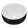 COMAD UM-6259 SIMPLE 8. - Lavandino da appoggio SIMPLE diametro 36 cm ceramiche/bianco opaco/opaco nero