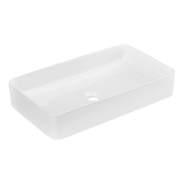 COMAD UM-6275 SLIM 60 BIANCO DP - Lavandino da appoggio SLIM 61x34 cm ceramiche/bianco lucido
