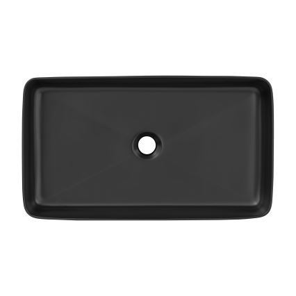 COMAD UM-6275 SLIM 60 BLACK DP - Lavandino da appoggio SLIM 61x34 cm ceramiche/opaco nero