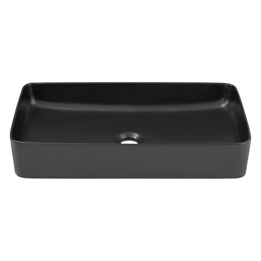 COMAD UM-6275 SLIM 60 BLACK DP - Lavandino da appoggio SLIM 61x34 cm ceramiche/opaco nero