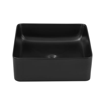COMAD UM-6276 SLIM 40 BLACK DP - Lavandino da appoggio SLIM 37x37 cm ceramiche/opaco nero