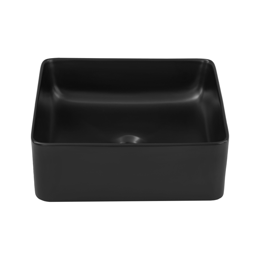 COMAD UM-6276 SLIM 40 BLACK DP - Lavandino da appoggio SLIM 37x37 cm ceramiche/opaco nero