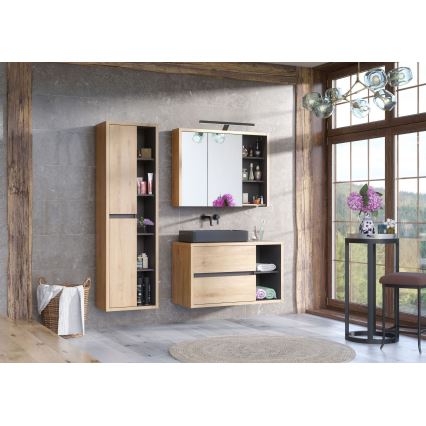 COMAD UM-6276 SLIM 40 GREY DP - Lavandino da appoggio SLIM 37x37 cm ceramiche/opaco grigio