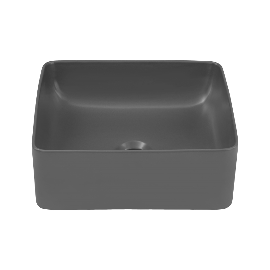 COMAD UM-6276 SLIM 40 GREY DP - Lavandino da appoggio SLIM 37x37 cm ceramiche/opaco grigio