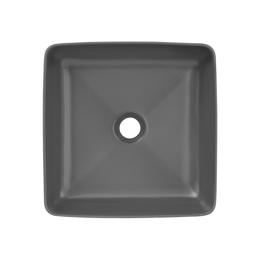 COMAD UM-6276 SLIM 40 GREY DP - Lavabo da appoggio SLIM 37x37 cm ceramica/grigio opaco