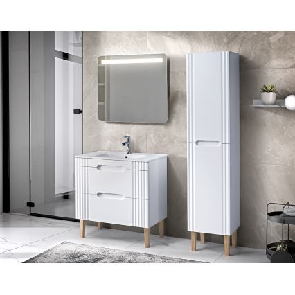 COMAD UM-CFP LAVA 80D - Lavandino incassato LAVA 81x46 cm ceramiche/bianco lucido