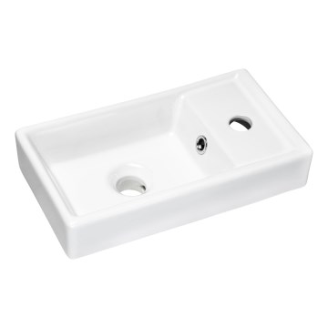 COMAD UM-VEDEA 40 - Lavabo da appoggio VEDEA 40x22 cm ceramica/bianco lucido