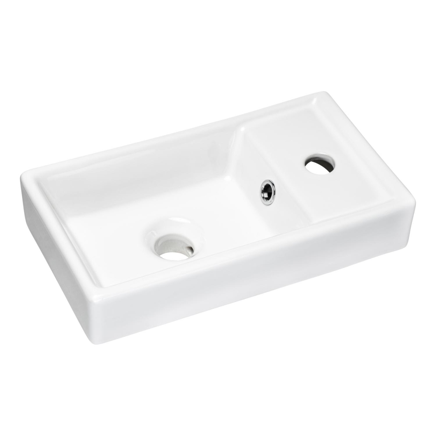 COMAD UM-VEDEA 40 - Lavandino da appoggio VEDEA 40x22 cm ceramiche/bianco lucido