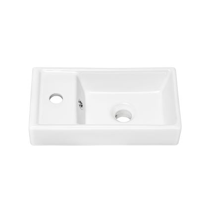 COMAD UM-VEDEA 40 - Lavandino da appoggio VEDEA 40x22 cm ceramiche/bianco lucido