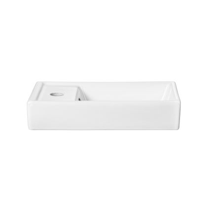 COMAD UM-VEDEA 40 - Lavandino da appoggio VEDEA 40x22 cm ceramiche/bianco lucido